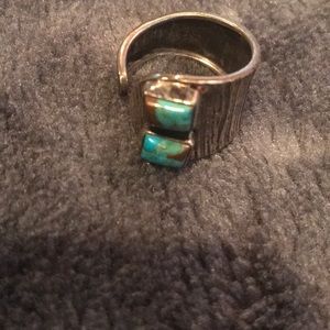 Silver ring turquoise stone